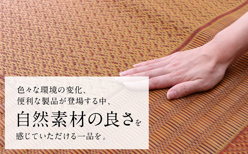 熊本県八代市産のい草を使って織り上げたラグ『DXランクス』(サイズ：191cm×191cm)(カラー：ベージュ) 国産 イグサ 茣蓙 ござ ラグ カーペット 絨毯 マット 織物 敷き物 インテリア
