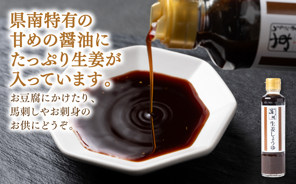 温活セット 生姜を使った加工品4点セット 生姜 温活 厳選 醤油 味噌 ふりかけ ごはんの素 熊本県産 八代市産 国産 しょうが しょうゆ みそ