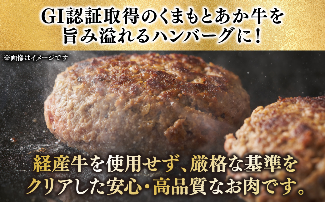 熊本県産 GI認証 くまもとあか牛100%使用 くまもとあか牛ハンバーグ 150g×6個 おかず 惣菜 洋食 ハンバーグ お肉 肉 にく 冷凍