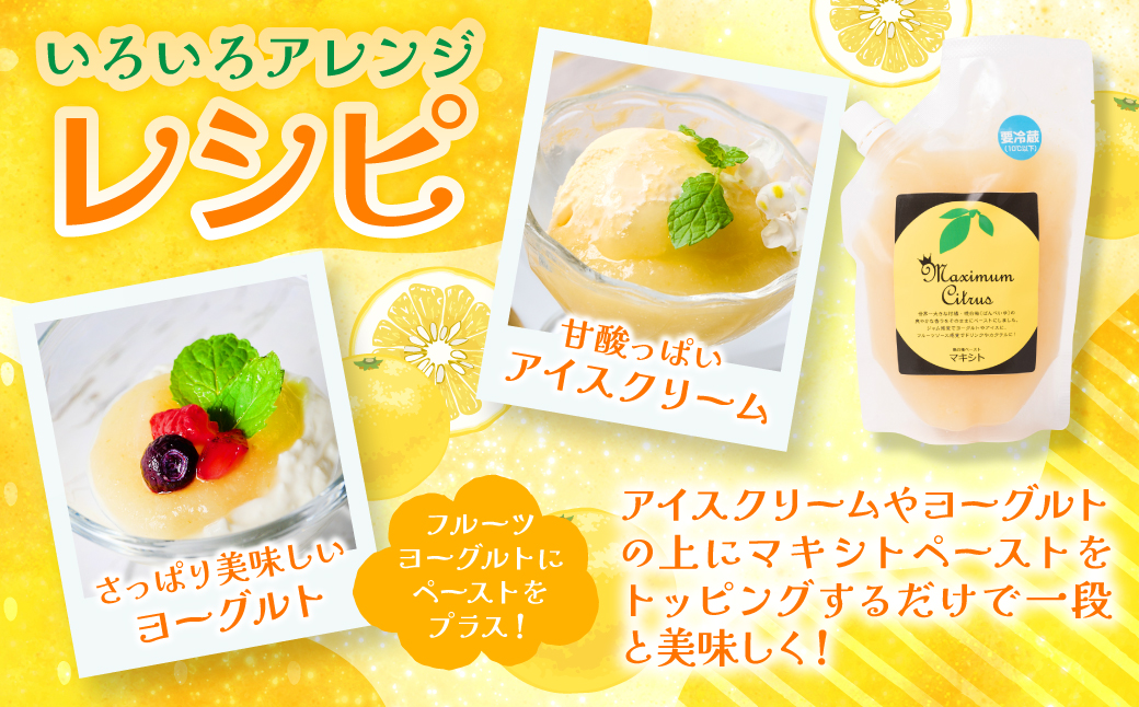 熊本県 八代市産 晩白柚 ペースト「マキシト」『お手軽セット』（合計740g） ばんぺいゆ 柑橘 手作り ペースト ジャム フルーツソース ジュレ ピューレ 炭酸割り アイス ヨーグルト トースト パンケーキ