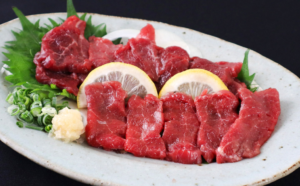 熊本の馬刺し赤身200g 馬さし お肉 馬肉 刺身 刺し身 馬刺し 赤身 醤油付き 馬刺しブロック 馬刺し 冷凍 おかず おつまみ 熊本県 八代市