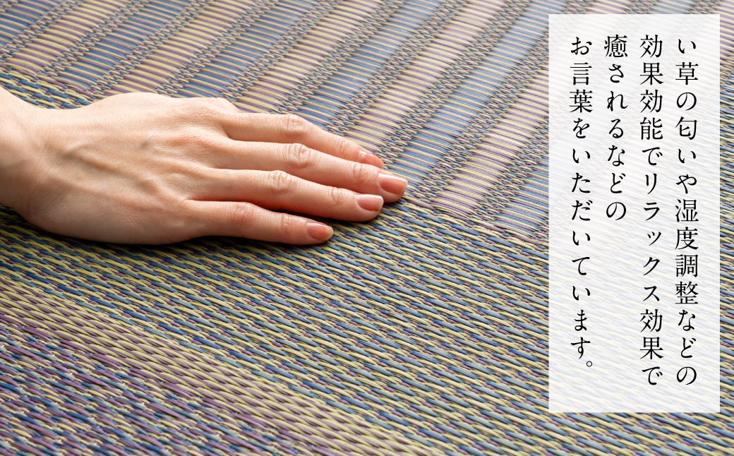 熊本県八代市産のい草を使って織り上げた茣蓙(ござ)『DXオルシャ』(サイズ：191cm×250cm)　国産 イグサ ラグ カーペット 絨毯 マット 織物 敷き物 インテリア