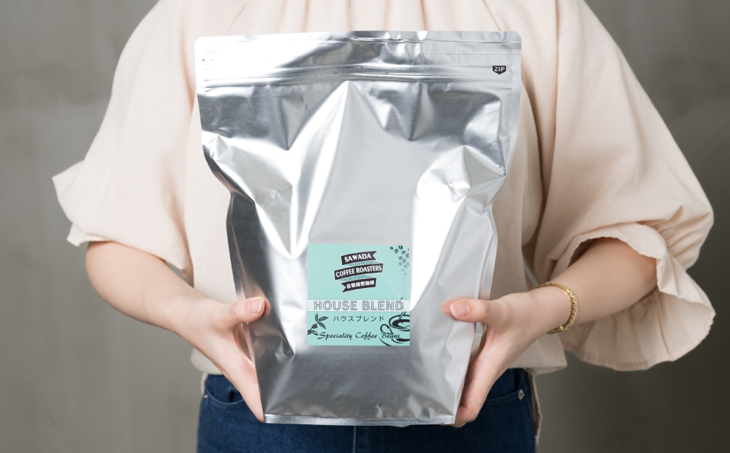 自家焙煎珈琲ハウスブレンド １kg(豆) コーヒー 珈琲 コーヒー豆 レギュラーコーヒー 癒し