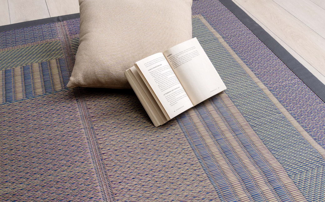 熊本県八代市産のい草を使って織り上げた茣蓙(ござ)『DXオルシャ』(サイズ：191cm×250cm)　国産 イグサ ラグ カーペット 絨毯 マット 織物 敷き物 インテリア