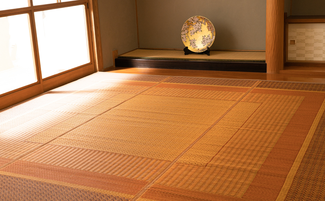 熊本県八代市産のい草を使って織り上げたラグ『DXランクス』(サイズ：140cm×200cm)(カラー：ベージュ) 国産 イグサ 茣蓙 ござ ラグ カーペット 絨毯 マット 織物 敷き物 インテリア