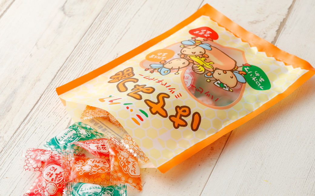 【定期便 年4回】【厳選】ポリチューブ蜂蜜＆詰め替え袋+蜂蜜あめ袋