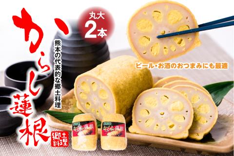 高見 からし蓮根 丸大 250g×2本入り 辛子蓮根 おつまみ 惣菜 九州 冷蔵 熊本名物 辛子 れんこん 蓮根 レンコン 熊本県 八代市 ご当地 郷土料理