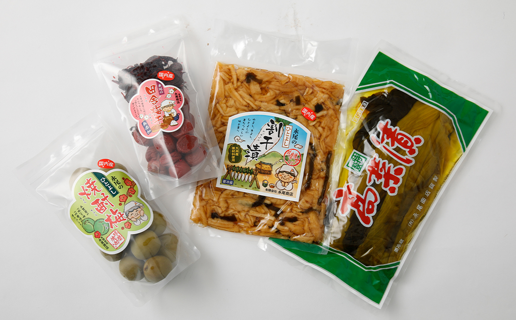 永尾商店『漬物詰め合せ』 Aセット 910g