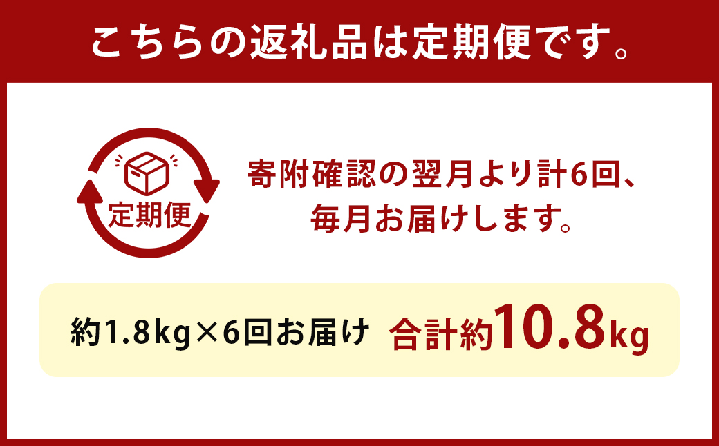【6ヶ月定期便】くまもと黒毛和牛サーロインステーキブロック 約1.8kg 計約10.8kg ステーキ 肉