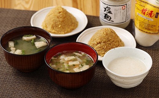 「ひとよしの百年蔵」麹の恵みセット (大) 味噌 みそ フリーズドライ 味噌汁 豚汁 塩こうじ 塩麹 麹 甘酒