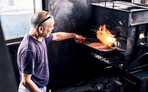 テーブルナイフ フルタングナイフ 手打ちナイフ 鍛造ナイフ キャンプ アウトドア スポーツ ナイフ キッチン