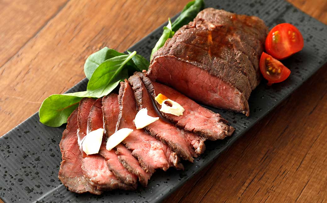 宮崎 ハーブ牛 交雑種 ローストビーフ 約500g （ 約250g × 2本 ） 肉 お肉 牛 牛肉 ブロック 冷凍 国産