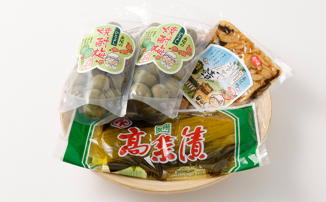 永尾商店『漬物詰め合せ』 Bセット 計910g