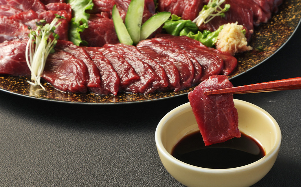 【フジチク ふじ馬刺し】極上馬刺し ロース・ヒレ食べ比べセット（3～4人前／各200g）合計400g 2種 食べ比べ 馬刺し 赤身 ロース ヒレ 馬肉 熊本県