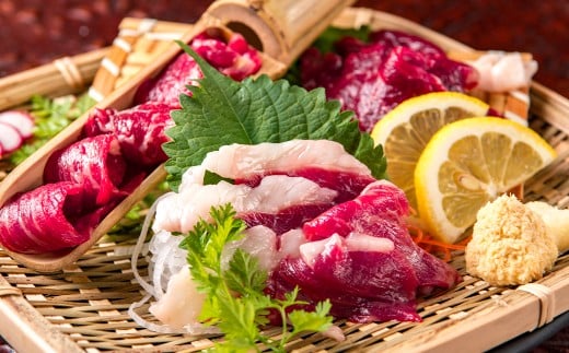 赤身馬刺し 約200g （醤油 ・ おろししょうが付き 各4パック） 赤身 馬肉 馬刺し 馬 新鮮 直送 個包装 国産 熊本県 人吉市 冷凍