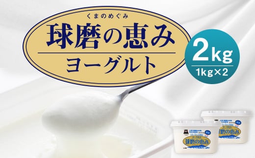【14営業日以内発送予定】球磨の恵みヨーグルト 加糖 1kg×2パック 合計2kg