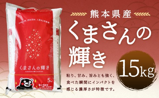 【令和7年産】 くまさんの輝き15kg 【2026年9月下旬迄発送予定】 お米 白米 ご飯 国産 単一原料米 熊本県 人吉市