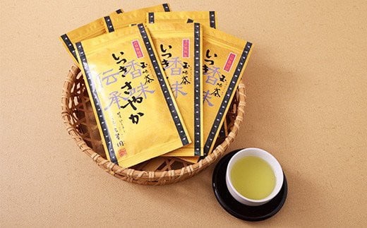お茶の三翆園 玉緑茶 いつきさやか 計600g（100g袋入り×6袋）セット お茶