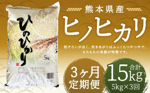 【令和7年産】 【3回定期便】 ヒノヒカリ5kg 【2026年9月下旬迄発送予定】 お米 白米 ご飯 国産 単一原料米 熊本県 人吉市