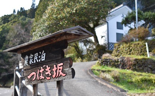 農家民宿『つばき坂』１泊２食付ペア宿泊券