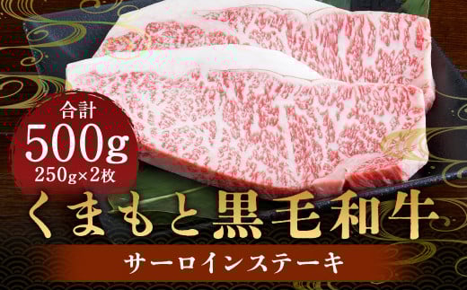 くまもと 黒毛和牛 サーロインステーキ 500g （250g×2パック）