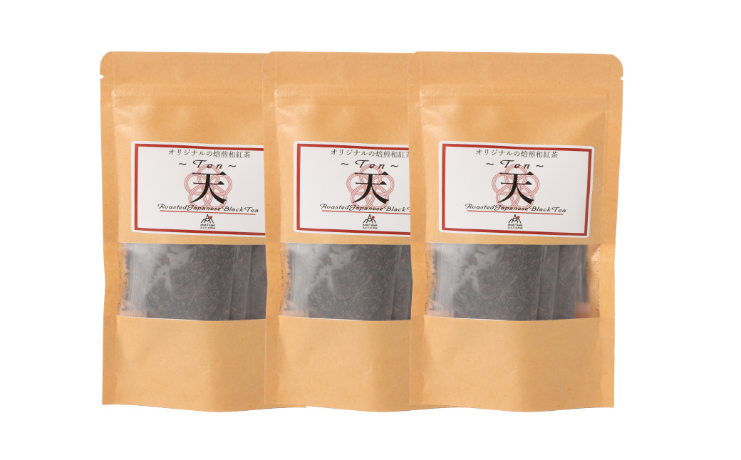 【3ヶ月定期便】　焙煎和紅茶 ～ Ten ～ 天 3個 セット 3回 計216g （72gx3回） 1回あたり72g （2gx12個入×3袋） 紅茶 和紅茶 ティーパック 国産 熊本県 水俣市