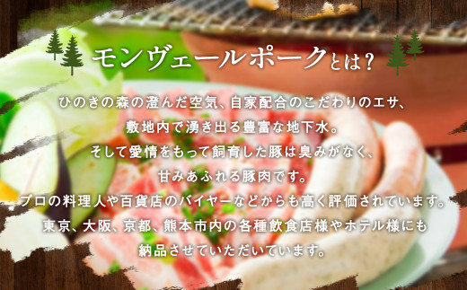 熊本県産モンヴェールポーク こま切れ 2kg(250g×8P) 豚肉