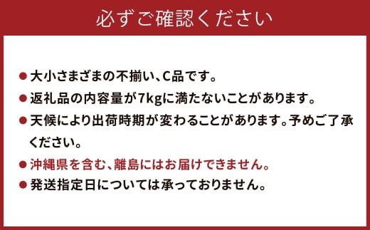 農家の休憩デコ 訳あり（C品 7kg）