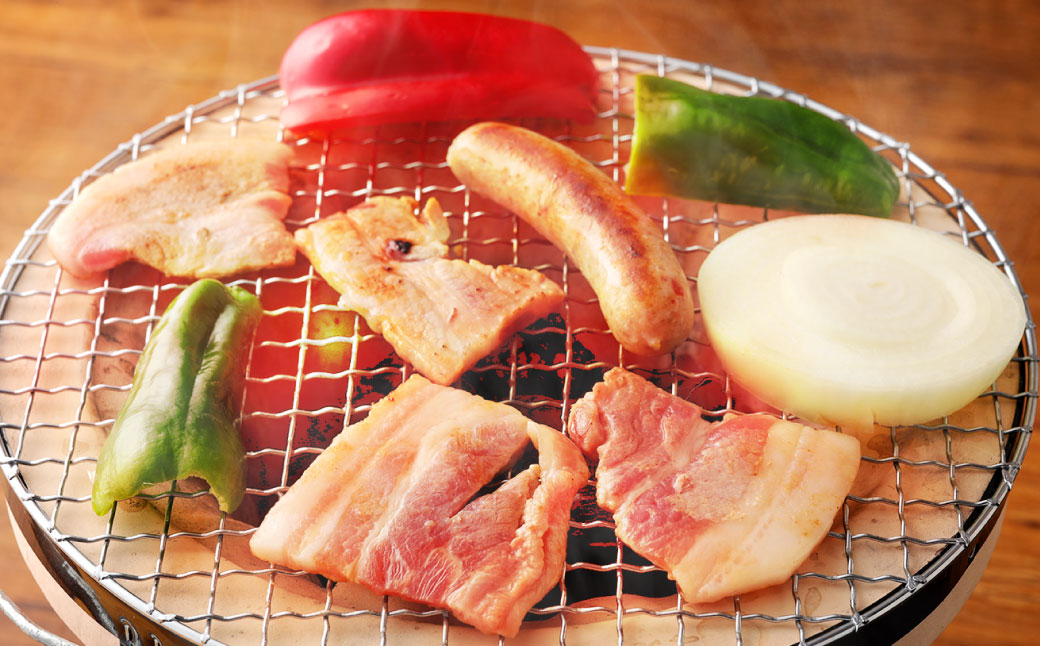 熊本県産 モンヴェールポーク 2種& ソーセージ3種入り バーベキューセット