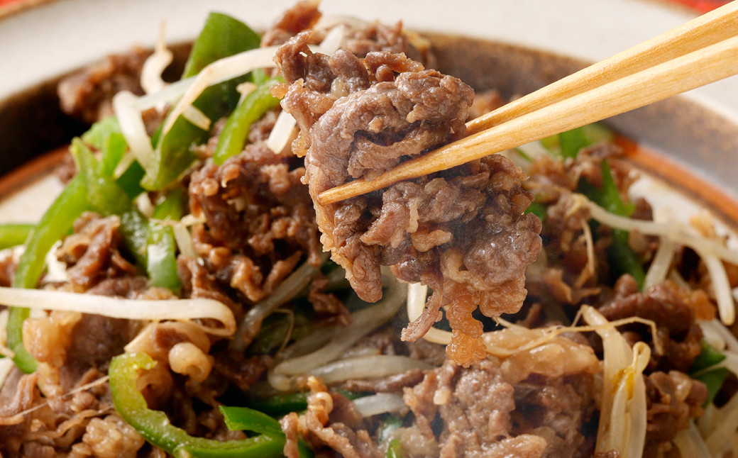 【3ヶ月定期便】 国産和牛 タレ漬け 合計1.1kg 550g×2袋