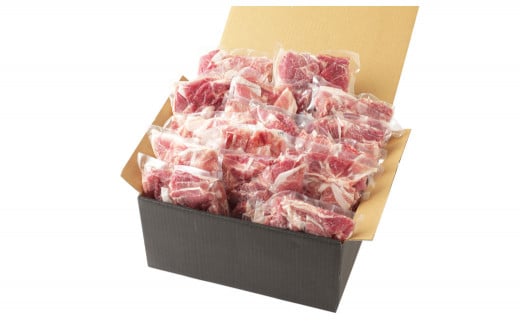 熊本県産甘み溢れる モンヴェールポーク こま切れ 計4kg(250g×16)