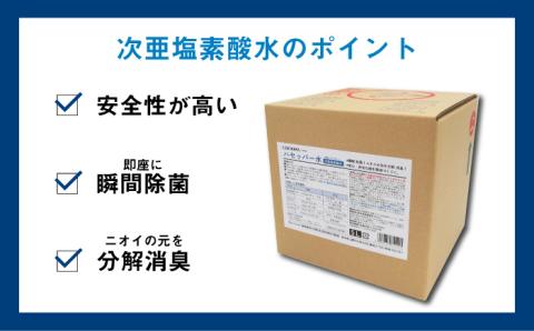 【次亜塩素酸水】ハセッパー水5L容器ノズル付き300ml空ボトル付【株式会社 地の塩社】 [ZAN005]