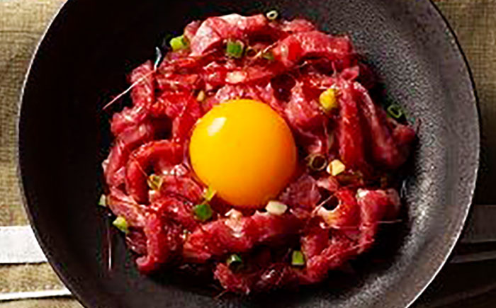 ふじ馬刺し おつまみ ユッケ 3個セット【有限会社スイートサプライなかぞの】 [ZBV040]