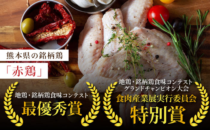 【6回定期便】赤鶏の手羽先 2kg【日本一鶏肉研究所 株式会社 】 [ZCU089]