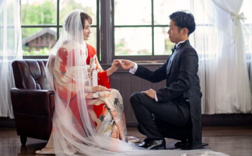 選べる！和装2点【国指定重要文化財「八千代座」フォト婚】平日プラン【アンティーク着物レンタルの柏屋】 [ZDB003]