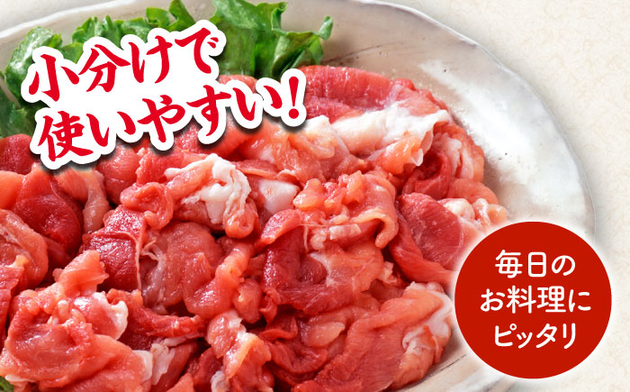 【3回定期便】豚肉切り落とし（モモ・ウデ部位指定なし）約1.5kg（約300g×5pc）【吉里精肉】 [ZEW084]