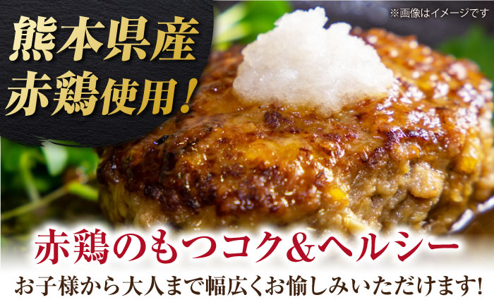 熊本の美味しいヘルシーハンバーグ　熊本赤鶏使用　和風味 2個(520g)×4パック 計8個【オルガニコ山鹿】 [ZFH010]