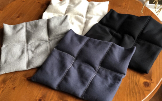 玄米 カイロ YOHEHO 座布団・グレー【山麓はっち】 [ZBM007]