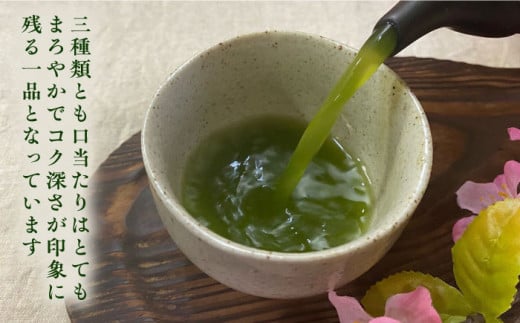 高級茶『山鹿市岳間茶』3種ギフトセット 【岳間の郷ひがし】 [ZCH007]