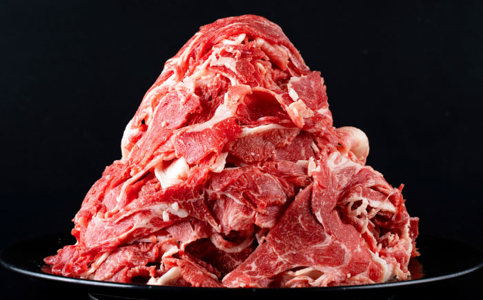 【全6回定期便】あか牛 切り落とし 1kg (500g×2P) 【合同会社　長岡フーズ】 [ZFR039]