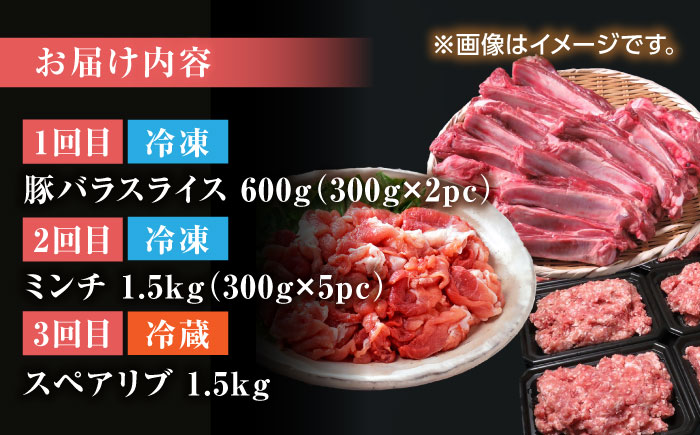 【3回定期便】豚帝 食べ比べ定期便【KRAZY MEAT(小田畜産)】 [ZCP036]