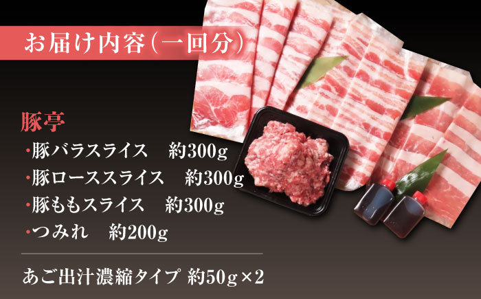 【3回定期便】豚帝  豚しゃぶ セット 1.1kg【KRAZY MEAT(小田畜産)】 [ZCP108]