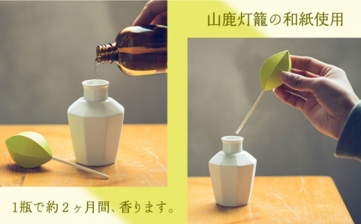 アロマディフューザー「かぐわしもえぎ」と詰め替え用セット 約4ヶ月分【ヤマノテ】 [ZBD008]