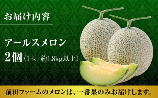 年内発送 クリスマスメロン セット【株式会社 前田ファーム】 [ZCM004]