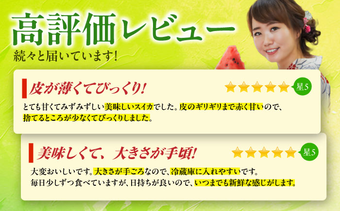 【先行予約】 小玉 すいか 2玉【合同会社 福福堂】 [ZCN005]