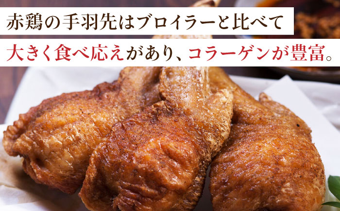 【6回定期便】赤鶏の手羽先 2kg【日本一鶏肉研究所 株式会社 】 [ZCU089]