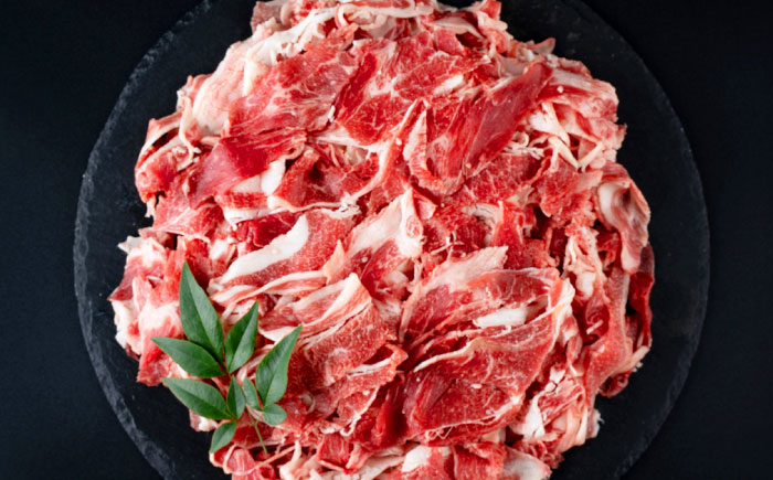 【全6回定期便】あか牛 切り落とし 1kg (500g×2P) 【合同会社　長岡フーズ】 [ZFR039]