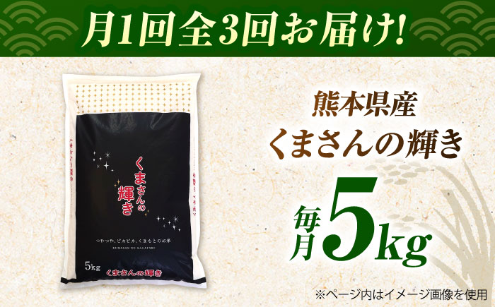 〈令和7年度産米〉【3回定期便】熊本県産 くまさんの輝き 白米 5kg 米 お米 ご飯 こめ【有限会社 あそしな米穀】 [ZBI037]
