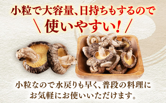 【全3回定期便】  原木 栽培 干し 椎茸 どんこ 小粒 約500g(100g×5袋) 【小春農園】 [ZBN006]