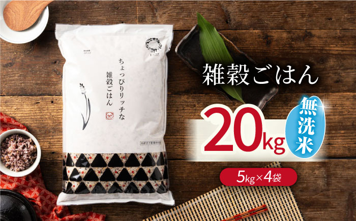 【年内発送は12月24日ご入金分まで！】〈令和7年度新米〉 水研ぎ不要 雑穀ごはん 無洗米 20kg 【株式会社 農産ベストパートナー】 新米 令和7年産 [ZBP153]
